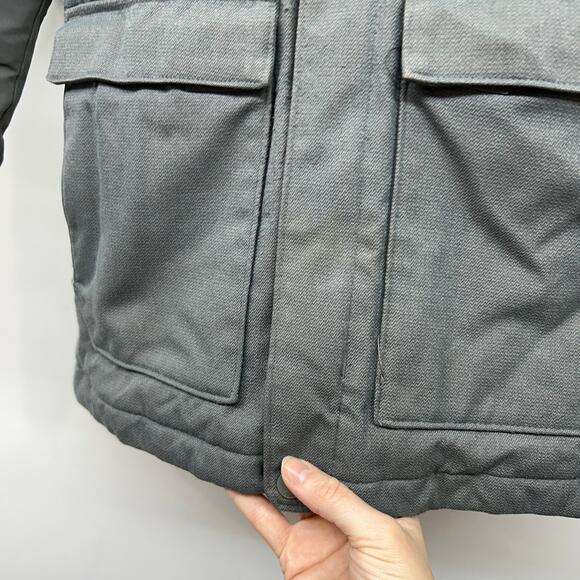 Columbia Gray Fleece Lined Hood Winter Coat Girls Small 8 Snow - Picture 5 of 8